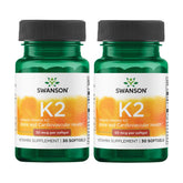 Swanson Vitamine K2 MK-7 Natto – bouteille, soutien potentiel à la circulation.