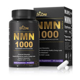 Syloni NMN - Bouteille du supplément illustrant l’emballage et la promesse de vitalité