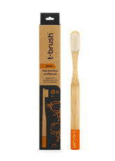 T-Brush Nano Enfant — brosse en bambou, poils ultra-doux pour dents sensibles.