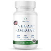 Gélules Tahiro Omega-3 dans bouteille ouverte, prise facile au quotidien.