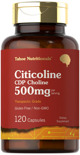 Tahoe Nutritionals Citicoline – capsules 500 mg pour un soutien cognitif potentiel.