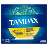Tampon Tampax Cardboard Regular avec applicateur en carton, protection quotidienne fiable.