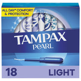 Tampons Tampax Pearl − application anti-glissement pour une insertion facile.
