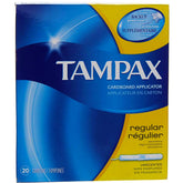 Tampons Tampax avec applicateur en carton jetable pour insertion simple