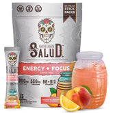 Salud Poudre énergie et focus pêche-citronnade, boost discret pour vos matinées.