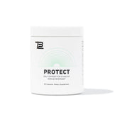 TB12 Protect: bouteille et capsules, soutien quotidien immunitaire et énergie.