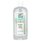 Tea Tree Therapy bain de bouche sans alcool, flacon pratique pour usage quotidien et haleine fraîche.