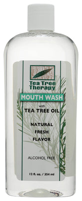 Tea Tree Therapy Bain de Bouche, flacon sans alcool pour une fraîcheur durable.