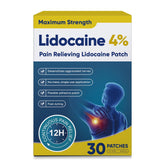 Patch Teemofe à 4% lidocaïne pour relief ciblé des épaules.