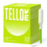 Tellove Tampons avec cœur coton biologique pour protection naturelle et douce.