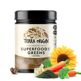 TERRA ORIGIN Greens Blend bouteille verte; énergie naturelle potentielle au quotidien.
