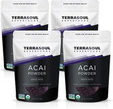 Terrasoul acai poudre dans emballage, lyophilisée pour une fraîcheur durable et prête à mélanger