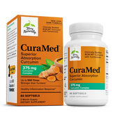 Terry Naturally CuraMed 375mg – bouteille montrant le conditionnement et le format gélules molles.