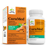 Terry Naturally CuraMed 375 mg bouteille montrant le flacon pour le soutien antioxydant.