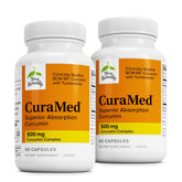 CuraMed 500mg, capsules de Terry Naturally, boîte 2-pack pour un apport antioxydant pratique.