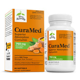 Terry Naturally CuraMed 750mg, bouteille avec gélules, soutien antioxydant potentiel pour cerveau et cœur