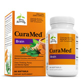 Terry Naturally CuraMed Brain – boîte de gélules molles, soutien potentiel à la concentration