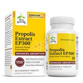 Terry Naturally Propolis EP300 dans la bouteille, comprimés à mâcher faciles à prendre, pratique.