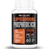 Thalacy PA liposomale 2000 mg, bouteille visible, soutien potentiel à la synthèse protéique.