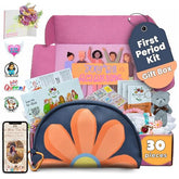 Le Bloom kit-premiere-periode-emballage, rangement discret pour l'école et le sport.