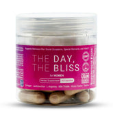 The Day The Bliss triple-function bottle cap, ready for on-the-go wellness.