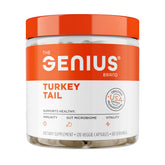 The Genius Brand Genius Turkey Tail, capsules - soutien immunitaire potentiel et énergie naturelle.