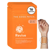 The Good Patch Revive patch appliqué discret sur le poignet pour récupérer après soirée.