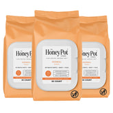 The Honey Pot Company lingettes féminines, emballage souple et pratique, pour emporter.