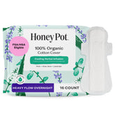The Honey Pot Company serviettes herbales nuit avec ailes pour absorption et fraîcheur