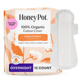 The Honey Pot Company serviettes nocturnes ailées sans herbes – protection nocturne fiable.