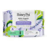 The Honey Pot Company liner coton bio infusion calme pour douceur et absorption.