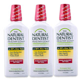 The Natural Dentist rince-gencives sans alcool avec aloès, rafraîchit et apaise les gencives.