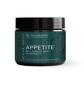 The Wellness Company Appetite : bouteille illustrant le soutien à l'appétit et au microbiome.