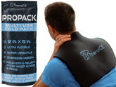 TheraICE PROpack sur le dos pour un confort ciblé et polyvalent.