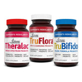 Theralac: bouteille en gros plan prête pour votre routine digestive