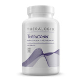 Theratonin de Theralogix en bouteille framboise, soutien potentiel au sommeil nocturne.