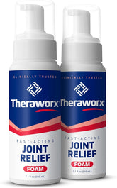Theraworx Foam relief articulations rapide, soulagement potentiel après l'effort.