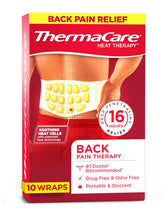 ThermaCare emballage des bandes chauffantes pour dos et hanches, prêt à l'emploi.