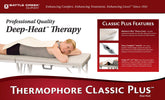 Thermophore Complete Medical Classic Plus Large 14x27 agit sur le dos avec chaleur humide.