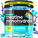 Thinbi Creatine Monohydrate Gummies – bouteille pratique de 120 gommes pour l’usage quotidien