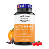 Thomas' remèdes naturels Vitamine C avec Acerola — antioxydants pour la vitalité quotidienne.