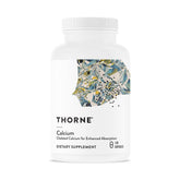 THORNE Calcium : bouteille de capsules, absorption améliorée pour les os.
