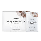 THORNE Whey Protein Isolate boîte chocolat apport protéique pratique après l effort