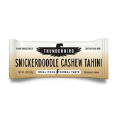 Barres Thunderbird Snickerdoodle Cashew Tahini en emballage pratique pour des pauses actives.