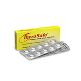 ThyroSafe: boîte de 20 comprimés 65 mg d’iodure de potassium prête pour les kits d’urgence.
