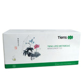TIENS Lipid Metabolic Tea, boîte élégante prête à infuser, pause bien-être quotidienne.