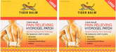 Pansement Tiger Balm grand pour soulagement ciblé du dos et du haut du corps.