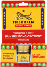 Tiger Balm Pommade : application sur la peau pour atténuer les tensions musculaires après l'effort.