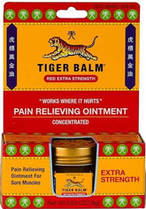 Tiger Balm rouge pommade, soulagement ciblé des muscles et articulations.