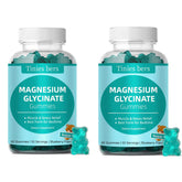 Tinies bers gommes magnésium glycinate 500mg en bouteille, soutien du sommeil.